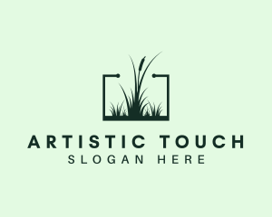 Gardening Grass Lawn logo design