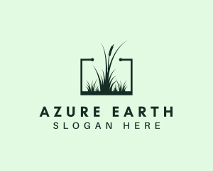 Gardening Grass Lawn logo design