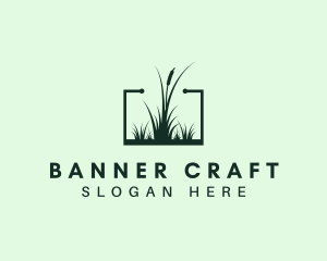 Gardening Grass Lawn logo design