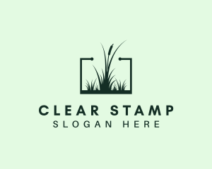 Gardening Grass Lawn logo design