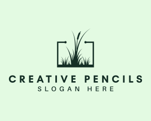 Gardening Grass Lawn logo design