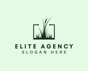 Gardening Grass Lawn logo design