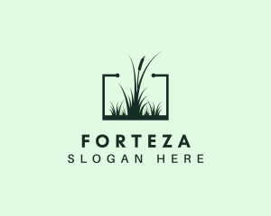 Gardening Grass Lawn logo design