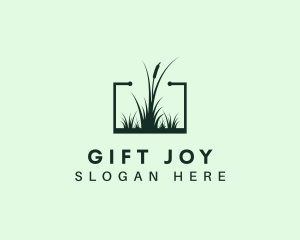 Gardening Grass Lawn logo design