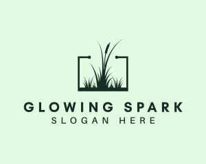 Gardening Grass Lawn logo design