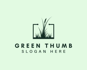 Gardening Grass Lawn logo design