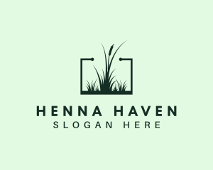 Gardening Grass Lawn logo design