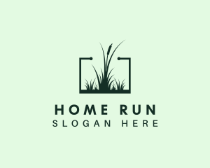 Gardening Grass Lawn logo design