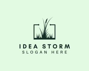 Gardening Grass Lawn logo design