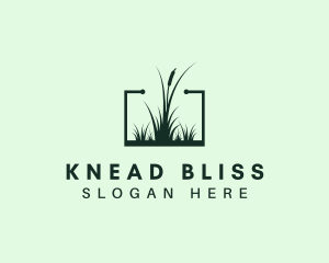 Gardening Grass Lawn logo design