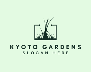 Gardening Grass Lawn logo design