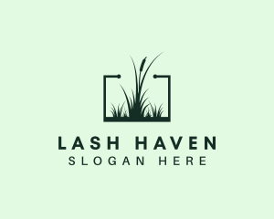 Gardening Grass Lawn logo design