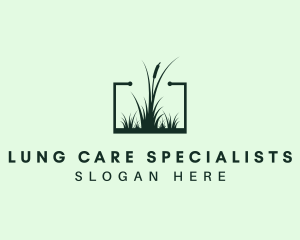 Gardening Grass Lawn logo design