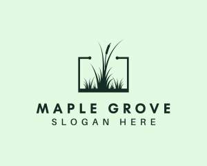 Gardening Grass Lawn logo design