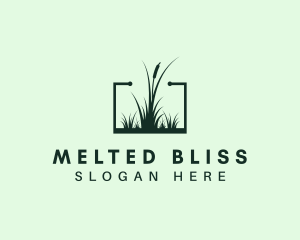 Gardening Grass Lawn logo design