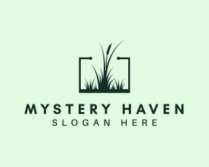 Gardening Grass Lawn logo design