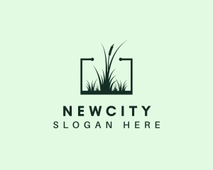 Gardening Grass Lawn logo design