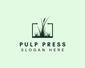 Gardening Grass Lawn logo design