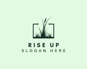 Gardening Grass Lawn logo design