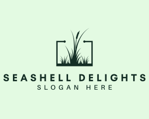 Gardening Grass Lawn logo design