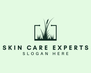 Gardening Grass Lawn logo design