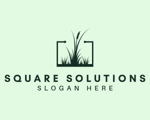 Gardening Grass Lawn logo design