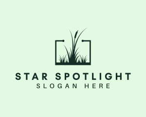 Gardening Grass Lawn logo design