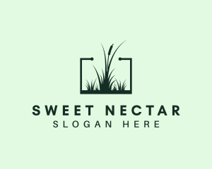 Gardening Grass Lawn logo design