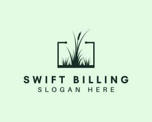 Gardening Grass Lawn logo design