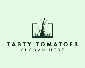 Gardening Grass Lawn logo design