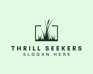 Gardening Grass Lawn logo design