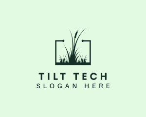 Gardening Grass Lawn logo design