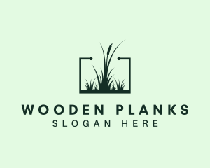 Gardening Grass Lawn logo design