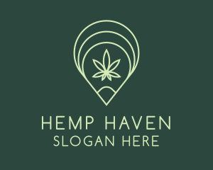 Weed GPS Location  logo design