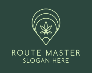 Weed GPS Location  logo design