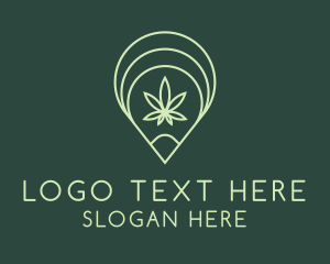 Weed - Weed GPS Location logo design