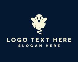 Halloween - Halloween Happy Ghost logo design