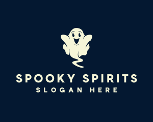 Halloween - Halloween Happy Ghost logo design