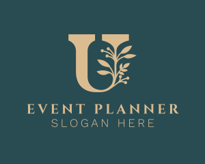 Luxury Plant Letter U Logo