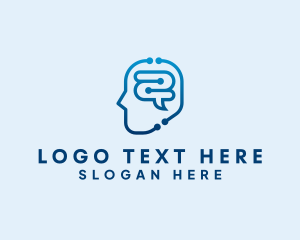 Head - Artificial Brain Technology logo design