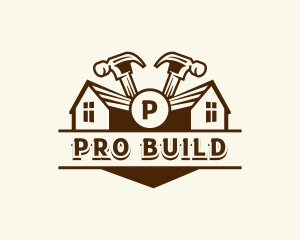 Hammer Construction Build logo design