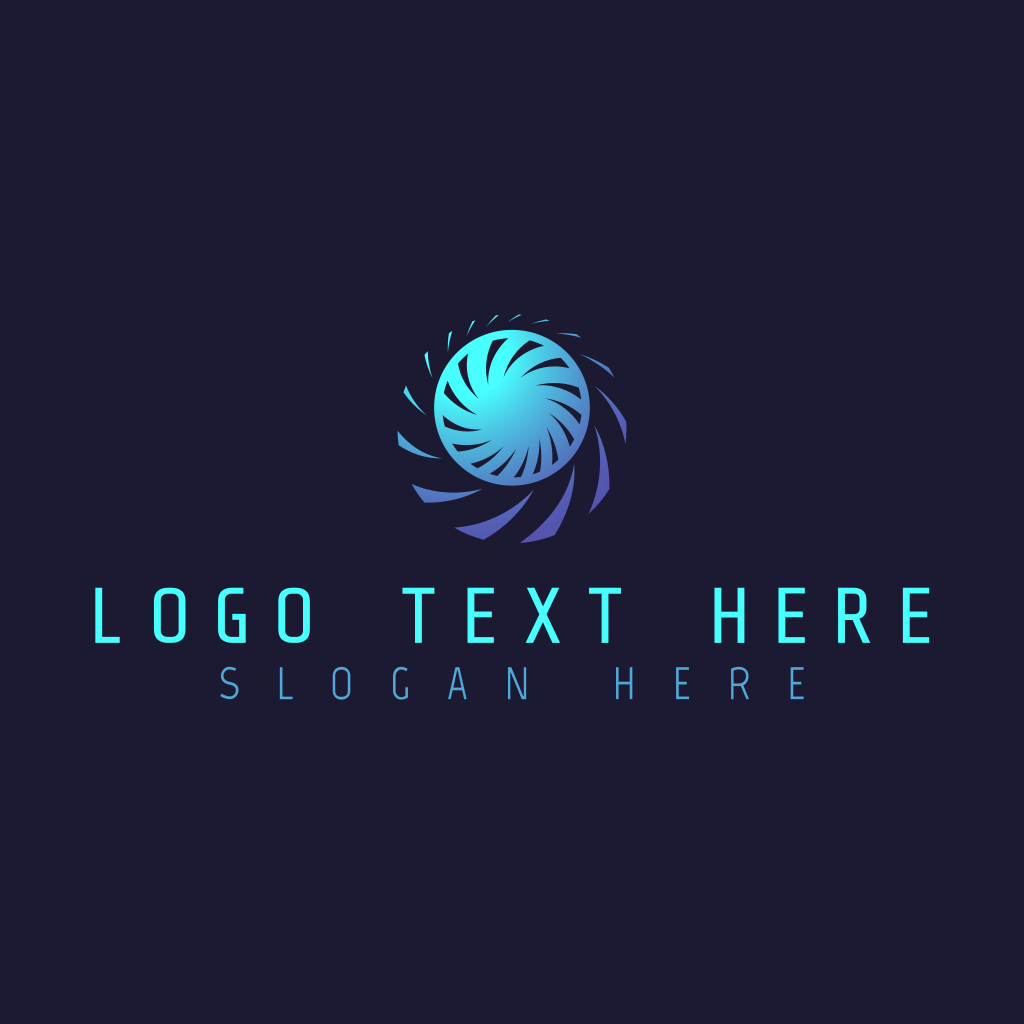 Radial Tech Turbine Logo | BrandCrowd Logo Maker