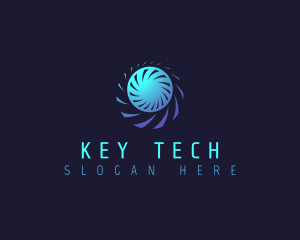 Radial Tech Turbine logo design