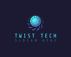 Twist - Radial Tech Turbine logo design