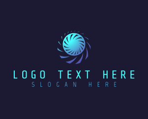 Abstract - Radial Tech Turbine logo design