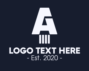 Copywriter - Academic Writing Letter A logo design