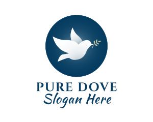 Dove - Peace Dove Bird logo design