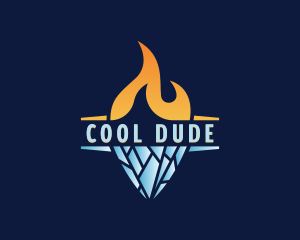 Fire Ice Cooling logo design