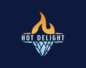 Fire Ice Cooling logo design