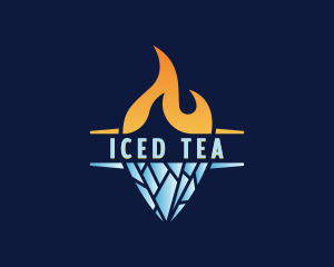 Fire Ice Cooling logo design